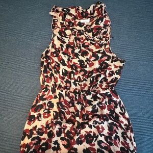 Parker size 10 print sleeveless cocktail dress